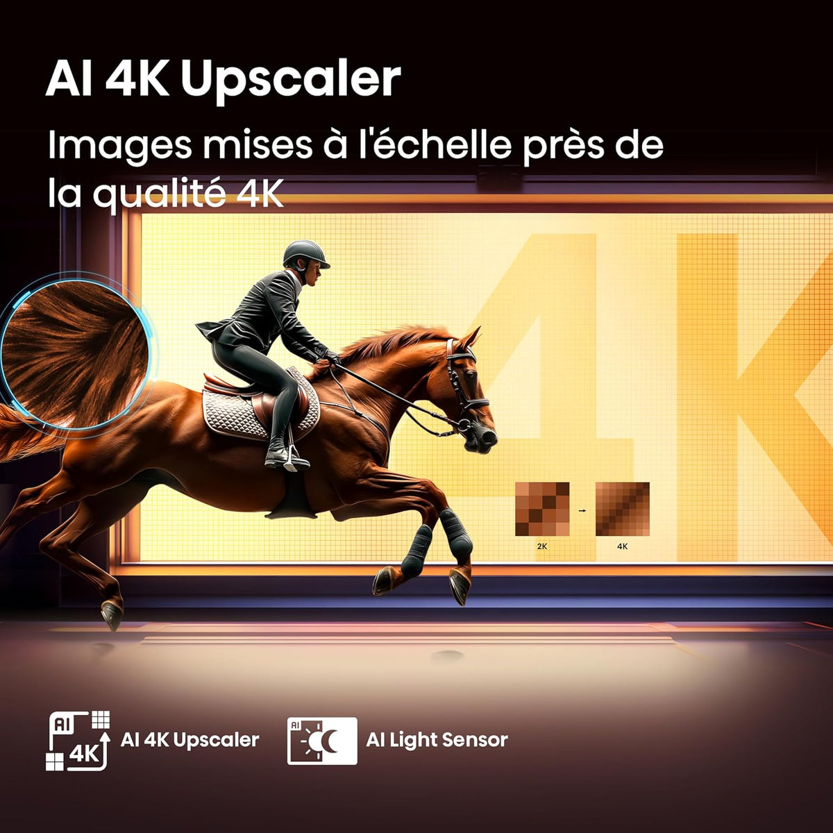 Hisense Smart TV 43 pulgadas 43A6Q 4K UHD Dolby Vision HDR VIDAA con Youtube, Netflix, Disney+, Channel + (Modelo 2025)