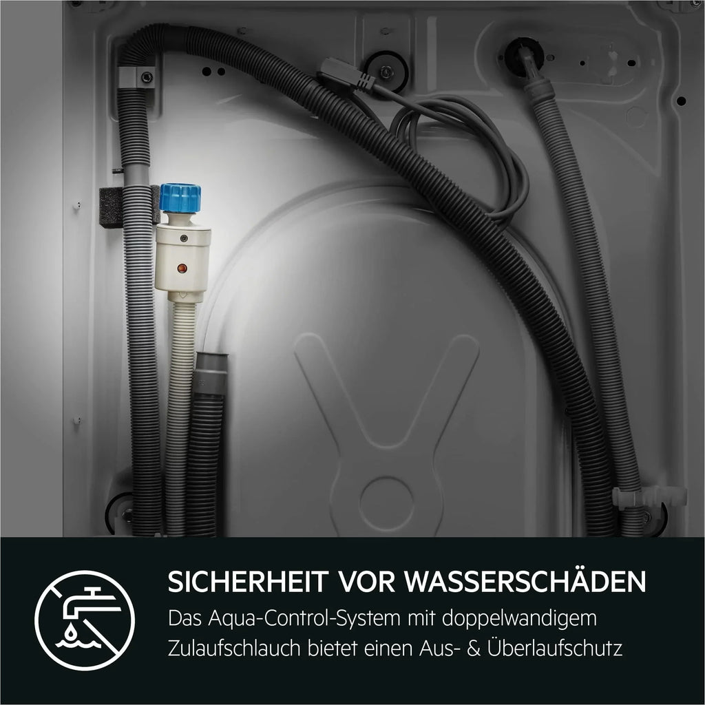 Lavadora AEG 8 kg Serie 6000 ProSense, tecnología de ajuste automático de carga, inicio diferido, 1400 rpm, L6AMZ48FL, clase energética A