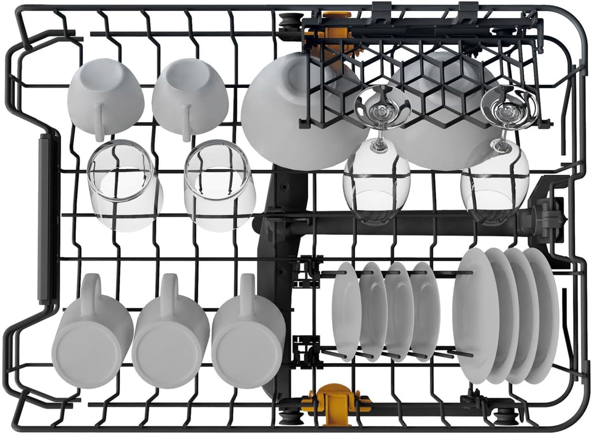 Bauknecht BK6FC11BS7A0X Lavavajillas totalmente integrable (45 cm)/ ActiveDry/Programa con sensor/PowerClean/Bandeja para cubiertos/Programa de higiene/Protección total contra el agua/Multizona/Inicio diferido