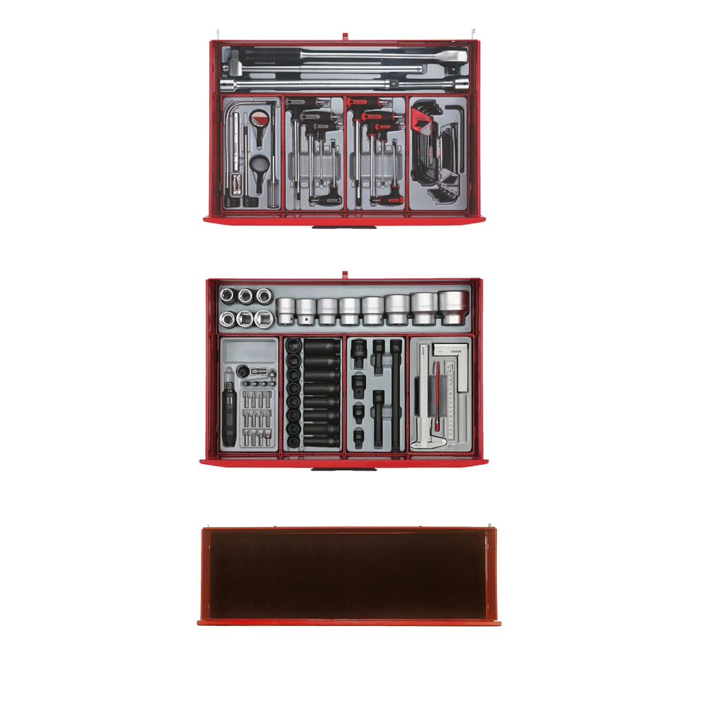 Juego de herramientas completo Teng Tools de 569 piezas con carro de 53 pulgadas de ancho - TCMMIND08