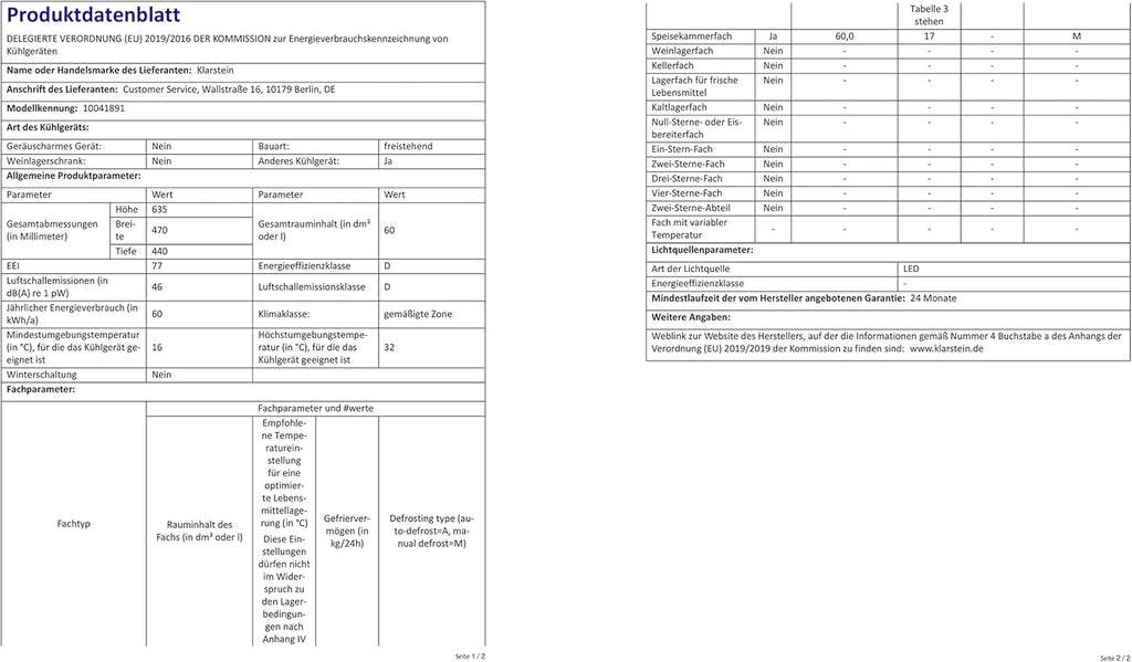 Mininevera Klarstein con puerta de cristal para habitaciones, refrigerador de bebidas con estantes ajustables, pequeño de 80 litros, frigorífico silencioso para interiores/exteriores