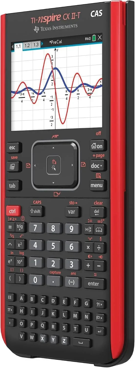 Calculadora gráfica TI-Nspire CX II-T CAS 800 funciones pantalla a color visualización 3D LCD gráfica