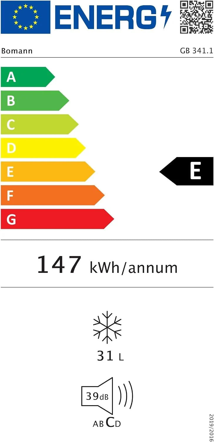 Bomann GB 341.1 zamrażarka/pojemność użytkowa 31 litrów/zakres temperatur: ≤ -18°C/miska na kostki lodu/inox