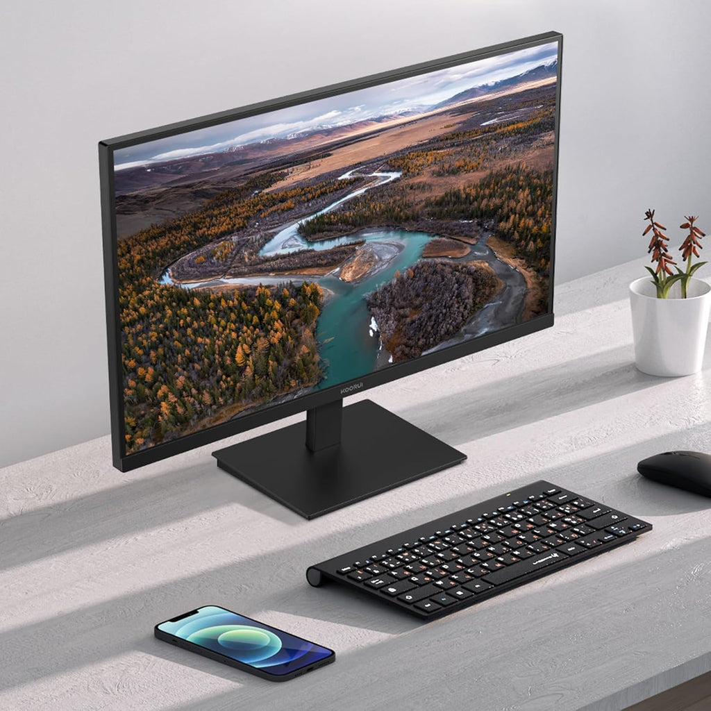 Monitor gaming KOORUI E2711K de 27 pulgadas, FHD 1920 x 1080 144Hz, IPS, Adaptive Sync, HDMI 1.4, cuidado ocular, inclinable de -5° a 15°, VESA 100 x 100mm