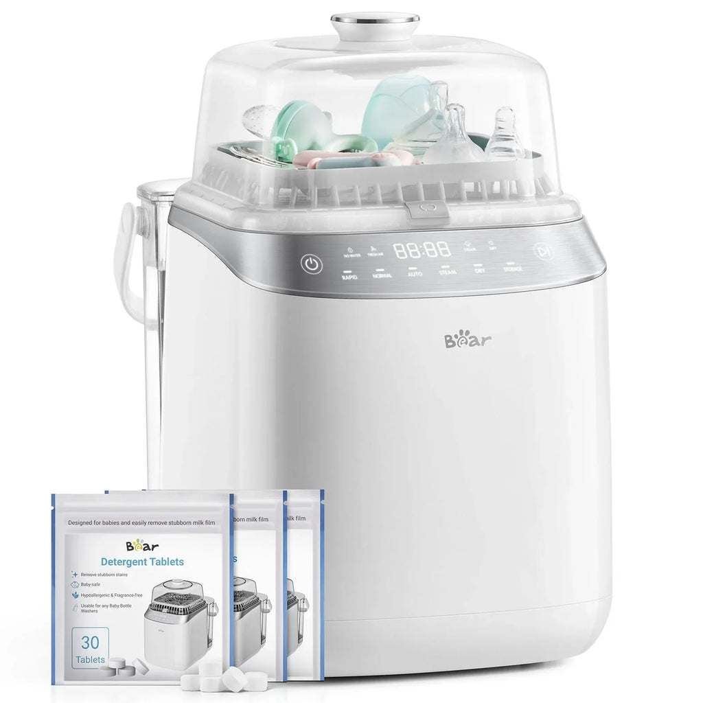 Bottle Washer Pro Limpiador, esterilizador y secador automático para biberones, 5 modos, 72 horas de almacenamiento, 90 pastillas de limpieza
