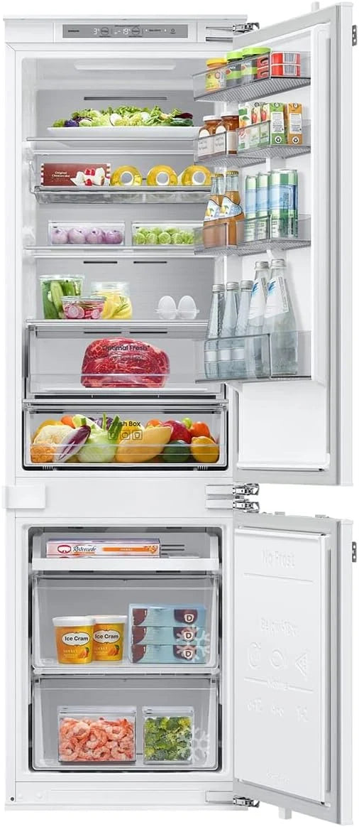 Samsung BRB80F26ACF0EF lodówka do zabudowy, AI z zamrażarką, 178 cm, 264 l, No Frost+, AI Energy Mode, Twin Cooling+, Cool Select+, biała