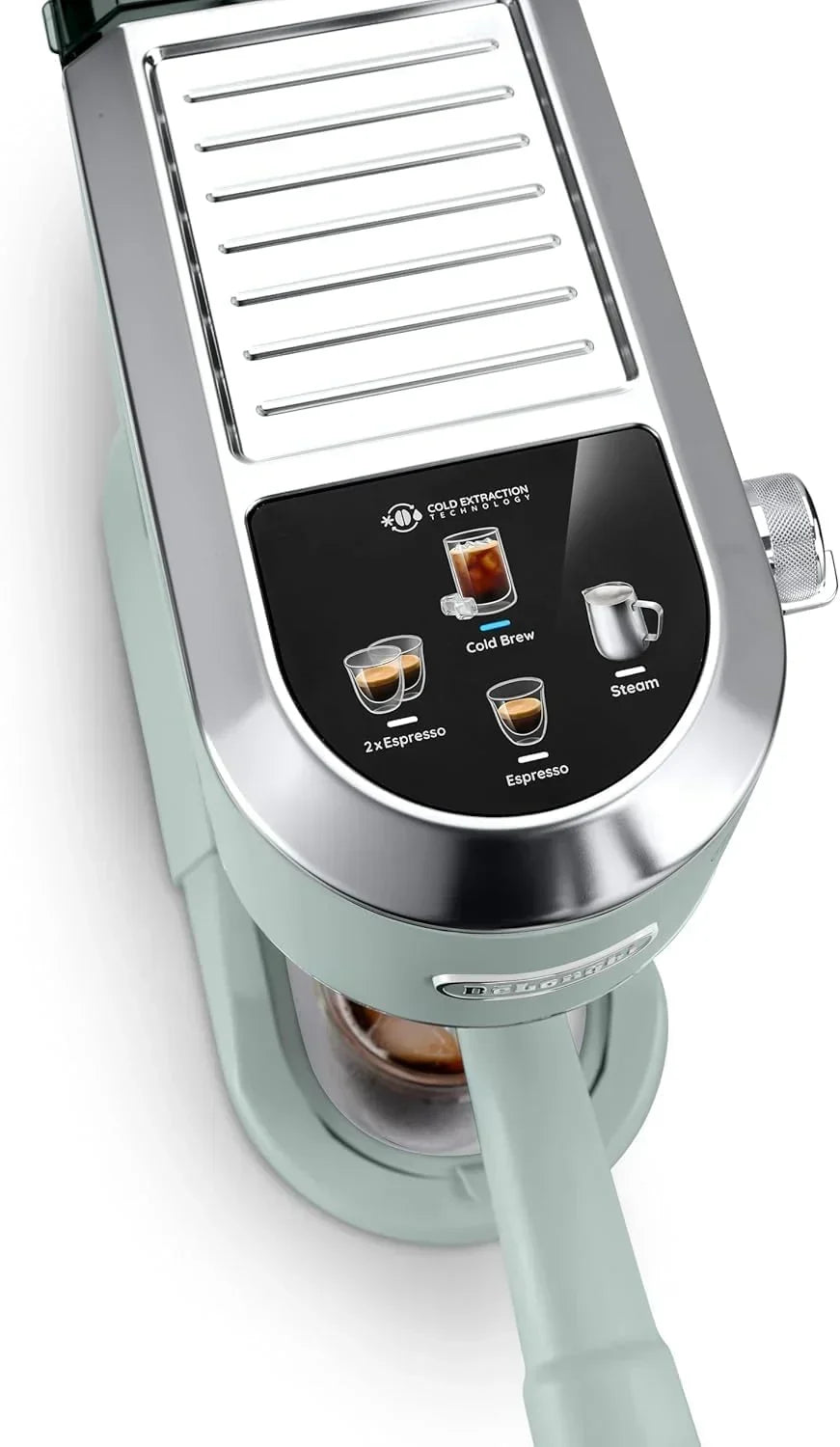 De'Longhi Dedica – Cafetera de bomba de acero inoxidable para café molido o monodosis, espresso y capuchino, depósito de 1,3 litros, sistema antigoteo, modelo EC685.M, color metal