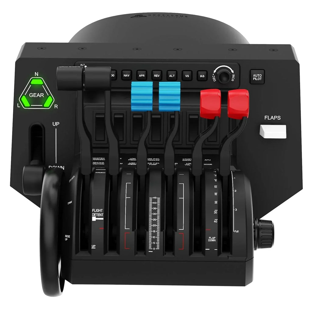 Palanca de gases para simulador de vuelo Bravo con panel anunciador de piloto automático y control para PC