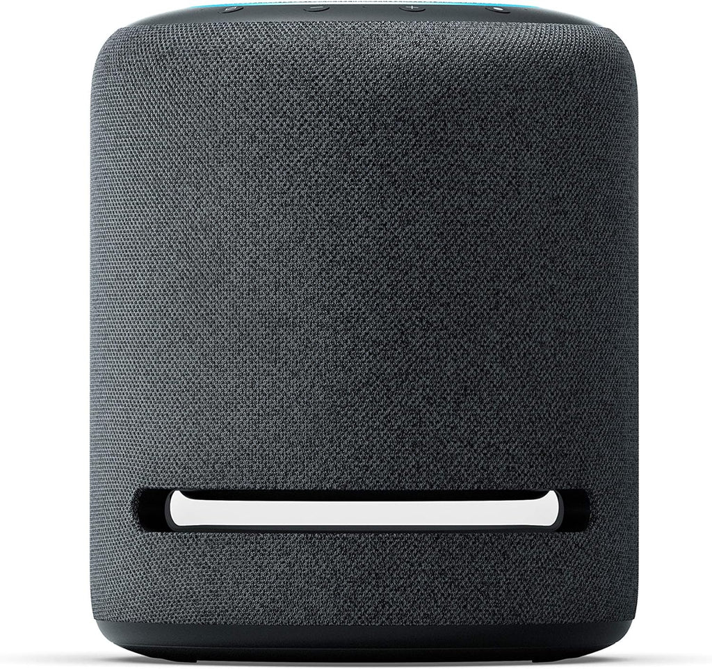 Echo Studio (última generación) | El mejor sonido que nuestros altavoces inteligentes Wi-Fi y Bluetooth han ofrecido jamás: con Dolby Atmos, audio 3D, controlador de hogar digital integrado y Alexa | Blanco