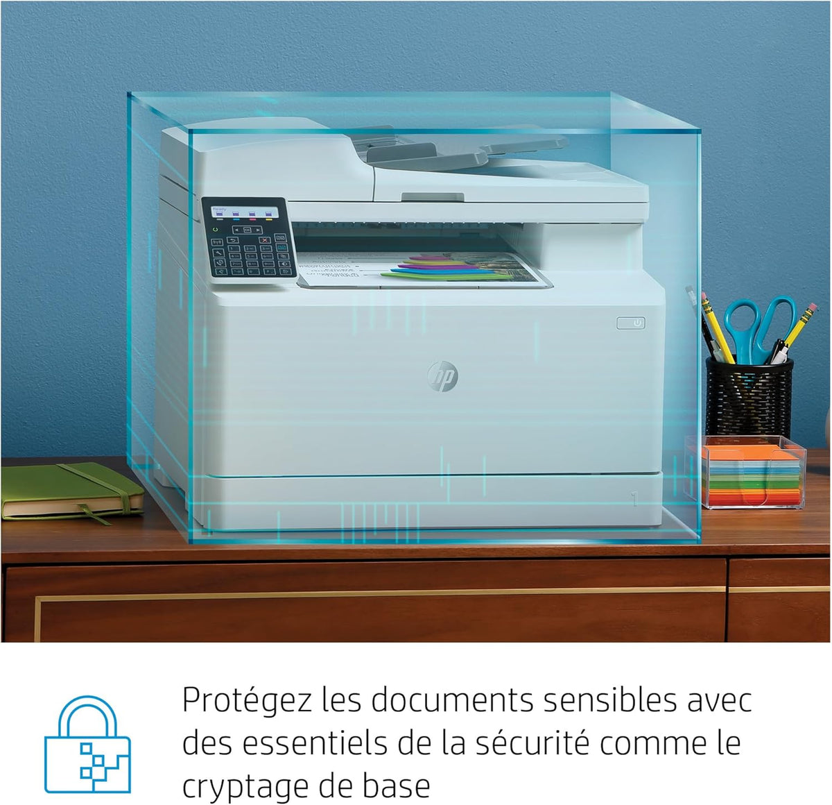 Impresora multifunción láser a color HP Color LaserJet Pro MFP 3302fdwg, fax, impresión automática a doble cara, pantalla táctil, Wi-Fi, Ethernet, USB, HP Wolf Pro Security