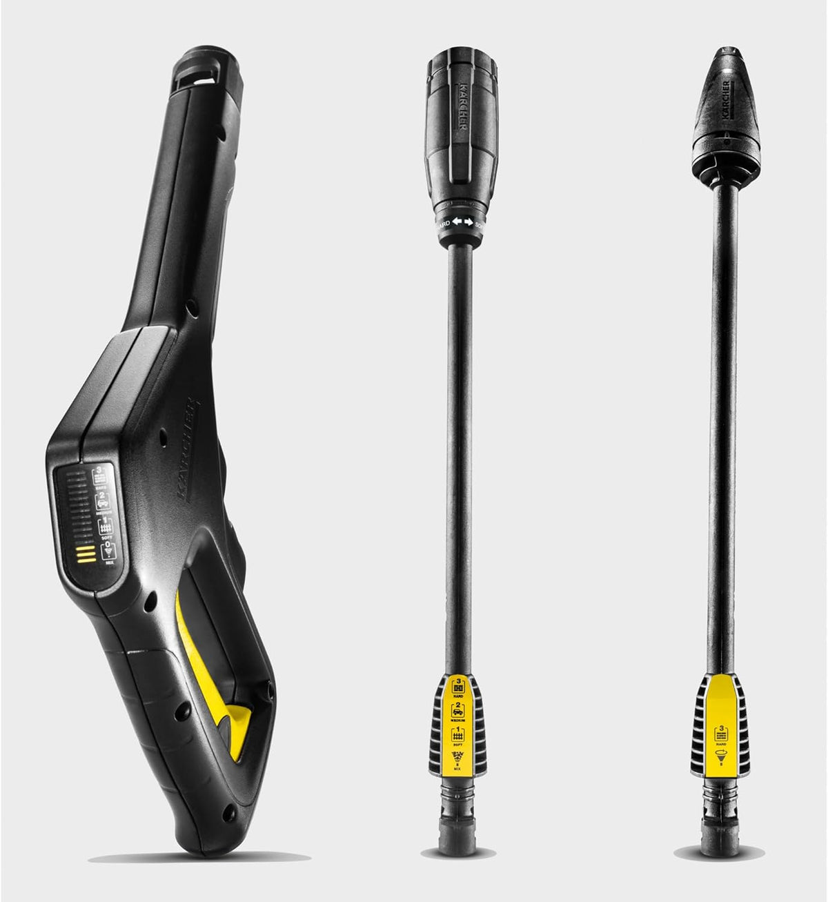 Hidrolimpiadora Kärcher K 3 Power Control, Presión: máx. 120 bar, Caudal: 380 l/h, Superficie: 25 m²/h, filtro de agua, peso: 4,4 kg, pistola y manguera de alta presión, boquilla rotativa, lanza
