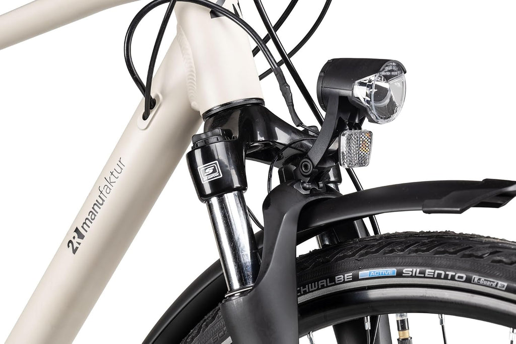 TRS GO | Bicicleta de trekking | Bicicleta para hombre de 28 pulgadas | Transmisión de 21 velocidades | Freno de disco mecánico | incluye equipamiento para carretera