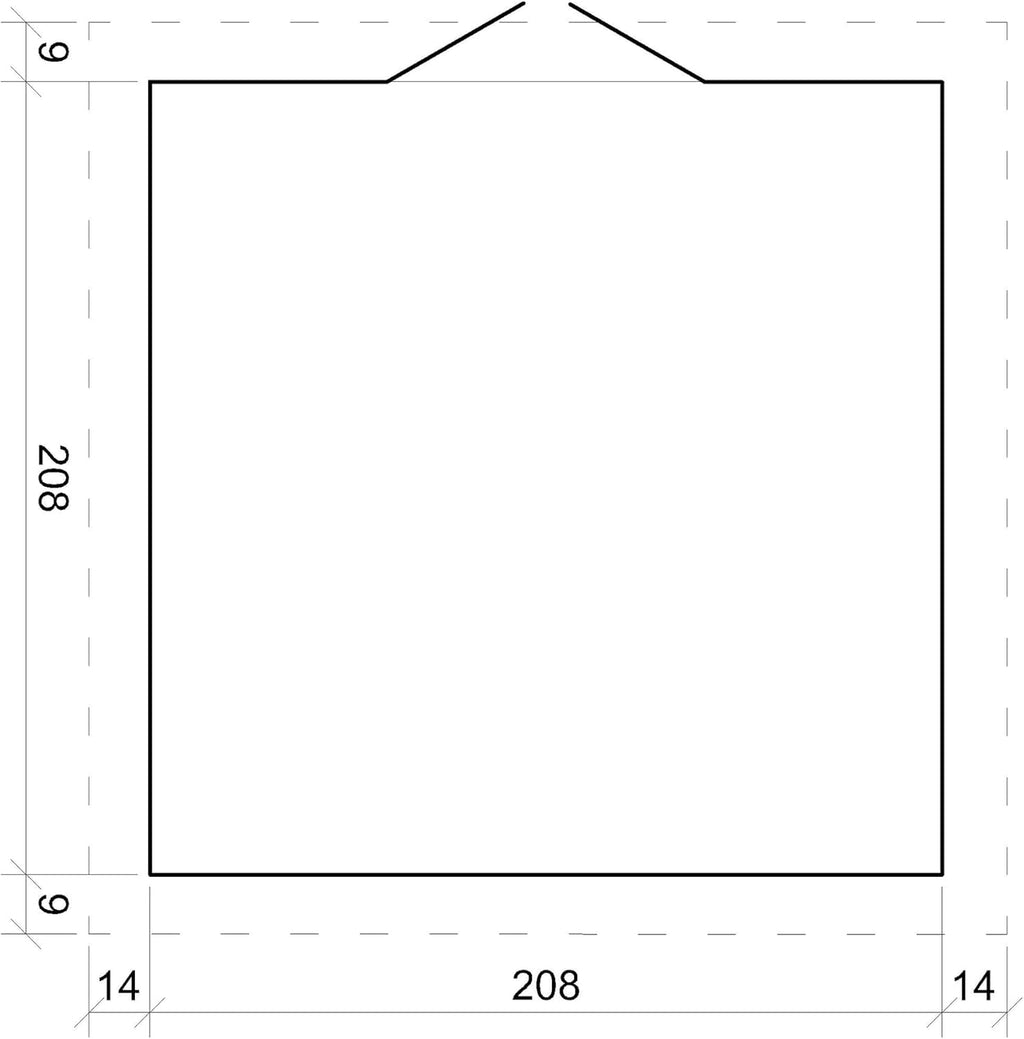 Caseta de jardín de madera - Cobertizo para herramientas de madera - Caseta para equipos, puerta de alta calidad con cerradura, 236x226x218 cm / 4,33 m², cobertizo para bicicletas - Casetas de jardín y almacenamiento, tejado impermeable TIMBELA M369F