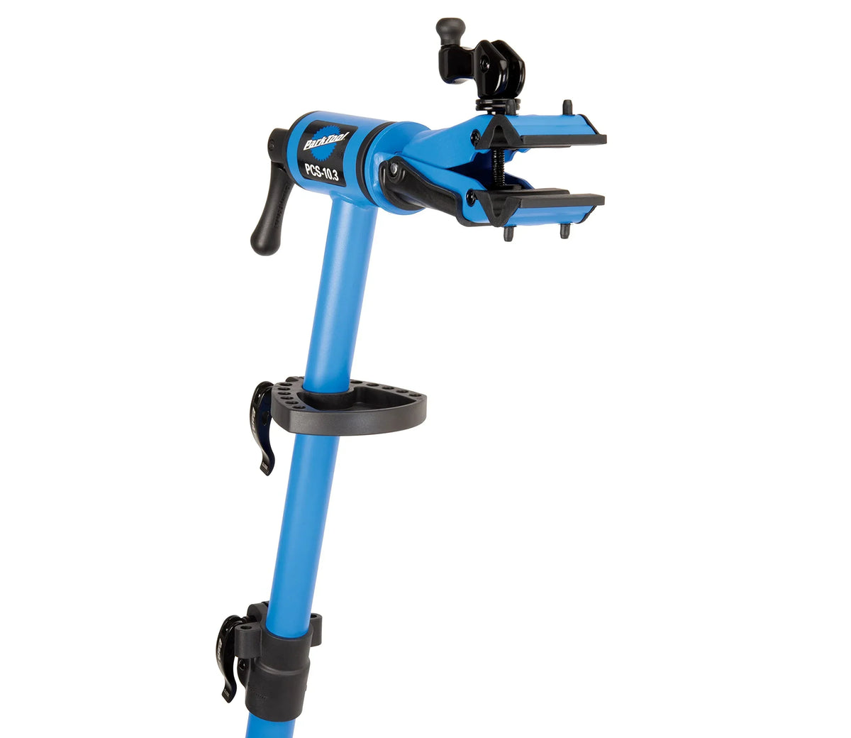 Soporte de reparación para bicicletas PCS-10.3, ajustable en altura, plegable, con pinza regulable 37 × 37 × 145 cm