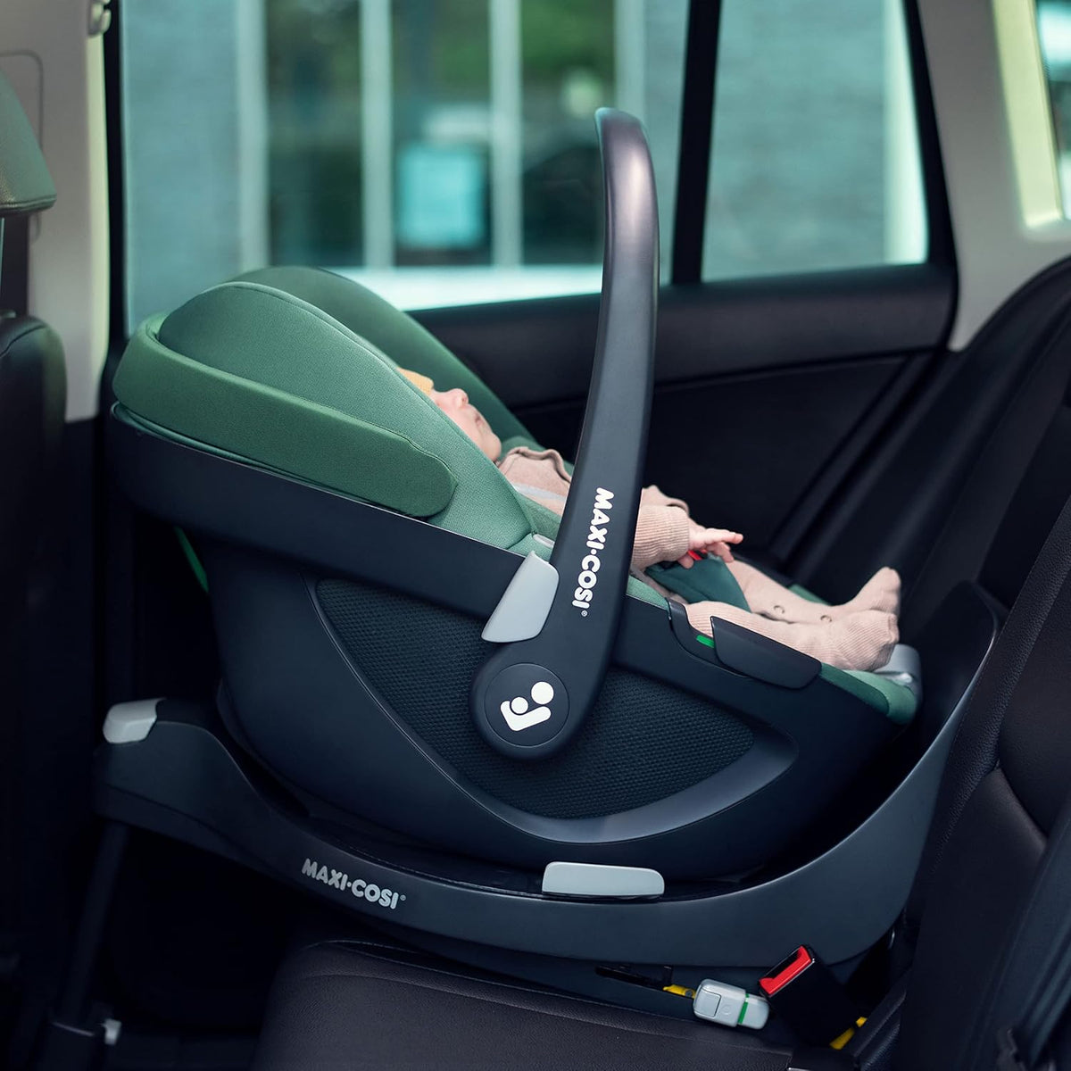 Base Maxi-Cosi FamilyFix 360 i-Size, sistema de asiento de coche giratorio, estación ISOFIX 360 grados, 0–4 años (40–105 cm), rotación FlexiSpin con una sola mano, control de rotación TravelSafe, Click & Go, negro