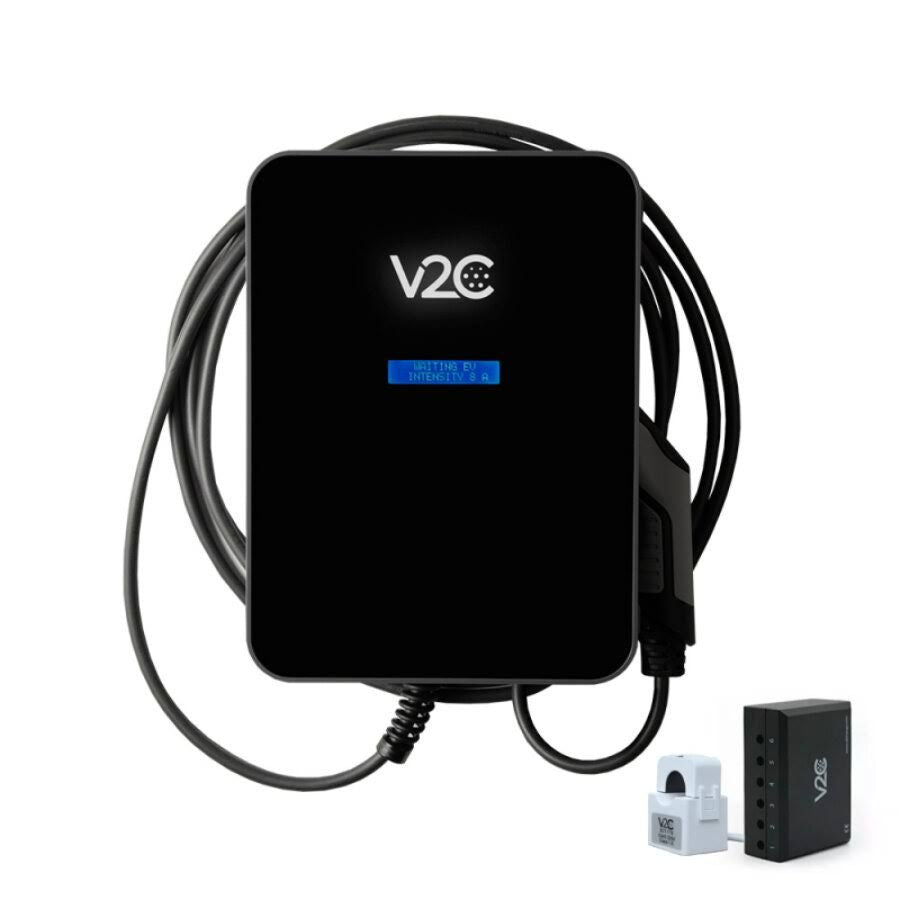 Punto de recarga V2C Trydan 7,4 kW monofásico con cable tipo 2 integrado