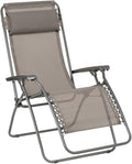 Lafuma Mobilier - Sillón relax gravedad cero RT 2 - Tumbona plegable para terraza y jardín - Tejido Batyline resistente - Tumbona multiposición, cómoda, Francia - Marrón castaño
