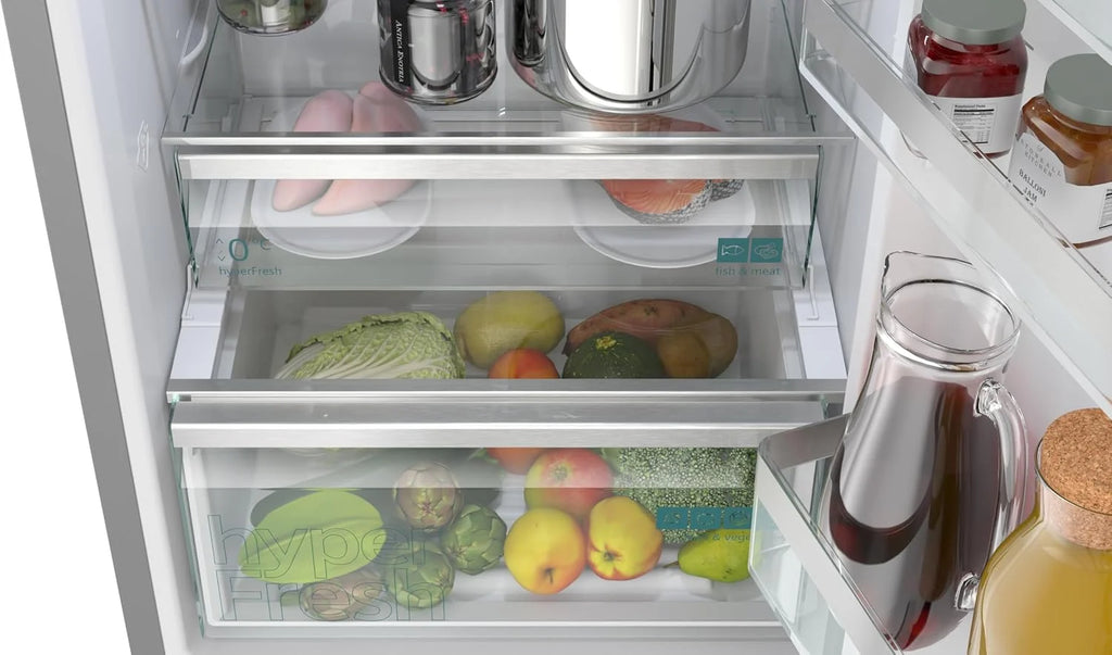 Siemens iQ300 wolnostojąca lodówko-zamrażarka 186 x 60 cm, KG36NVIBG, chłodzenie 218 l i zamrażanie 103 l, całkowita noFrost, bezproblemowe umieszczenie, szuflada hyperFresh 0ºC, z powłoką