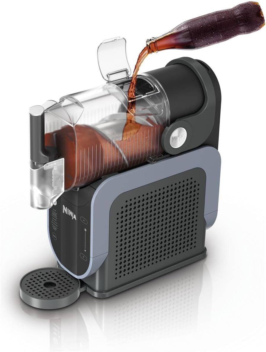 Ninja SLUSHi Máquina para bebidas congeladas, para granizados, cócteles congelados, frappés, batidos y zumos congelados, sin necesidad de hielo ni preparación, tecnología WhisperChill, 1,9 l