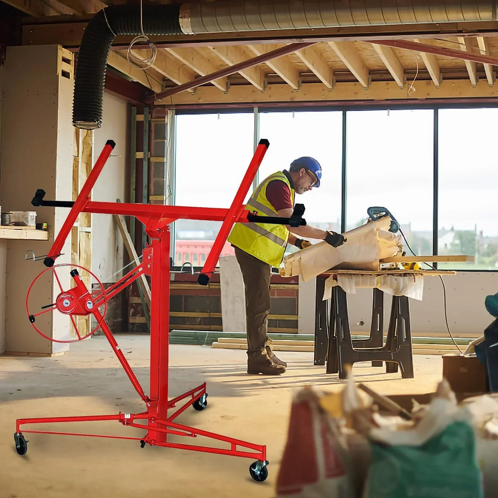 Elevador de paneles Sonnewelt, capacidad de carga de 68 kg, plegable, altura ajustable de 140 cm a 350 cm