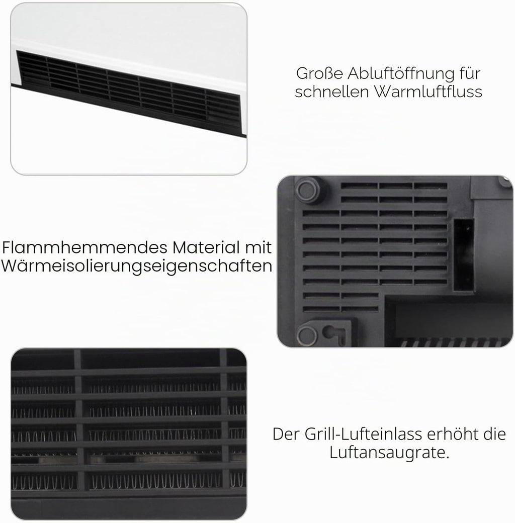 Aire acondicionado Epicooler, ventilador de pared con control remoto, aires acondicionados portátiles compactos y versátiles, aire acondicionado split de pared reversible, sin unidad exterior, temperatura constante inteligente (D)