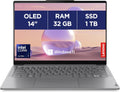 Lenovo Yoga Slim 7 14IMH9 - Portátil 14'' OLED WUXGA (Intel Core Ultra 7 155H, 32 GB RAM, 1 TB SSD, Intel Arc Graphics, Windows 11 Home) Teclado retroiluminado AZERTY FR - Gris lunar