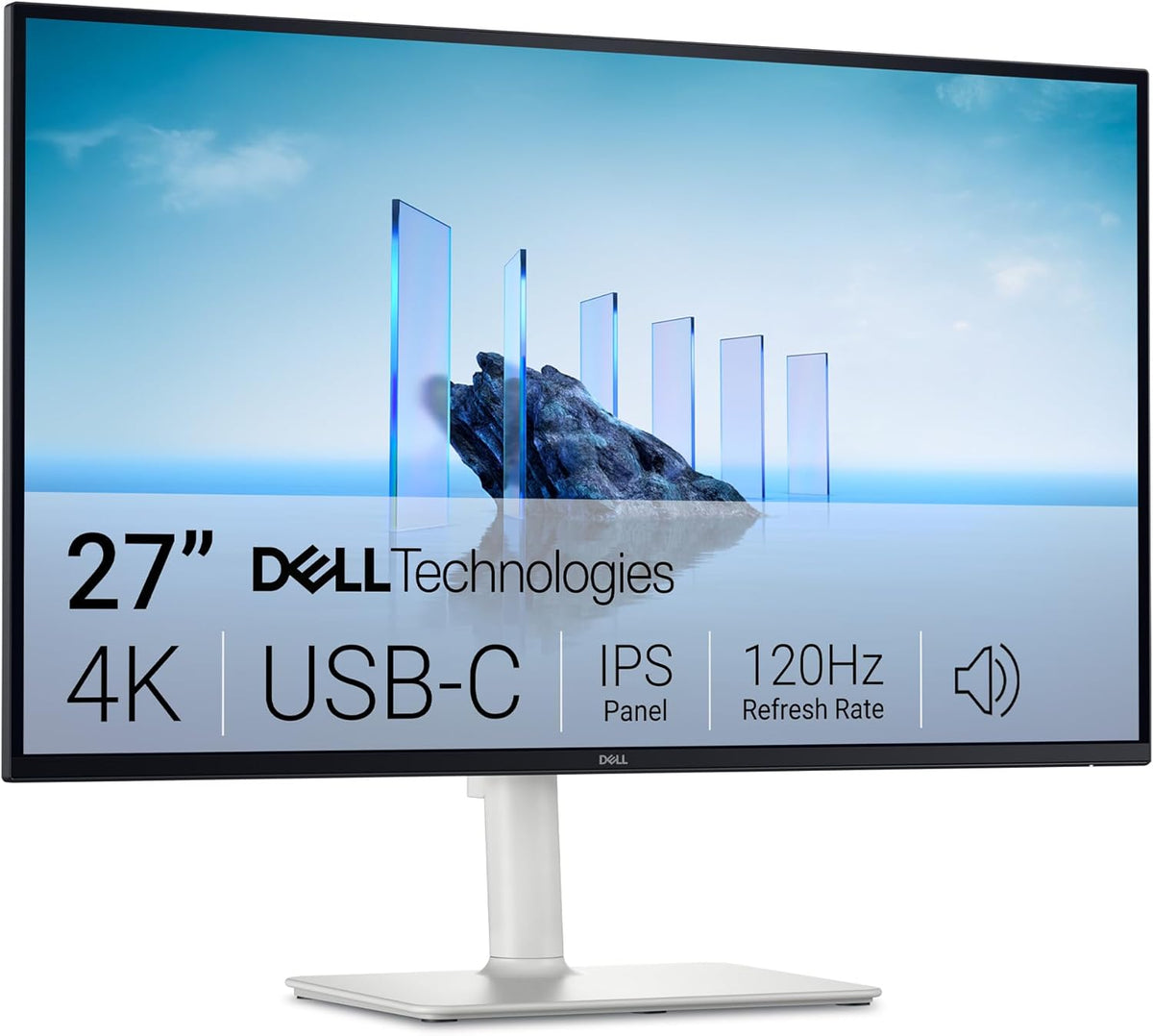 Monitor Dell 27 Plus USB-C - S2725QC, 4K UHD (3840x2160), 120Hz, IPS, 4ms, AMD FreeSync Premium, 99% sRGB, ajuste de altura, altavoces integrados, 2 USB-C, 2 HDMI, 2 USB, garantía de 3 años