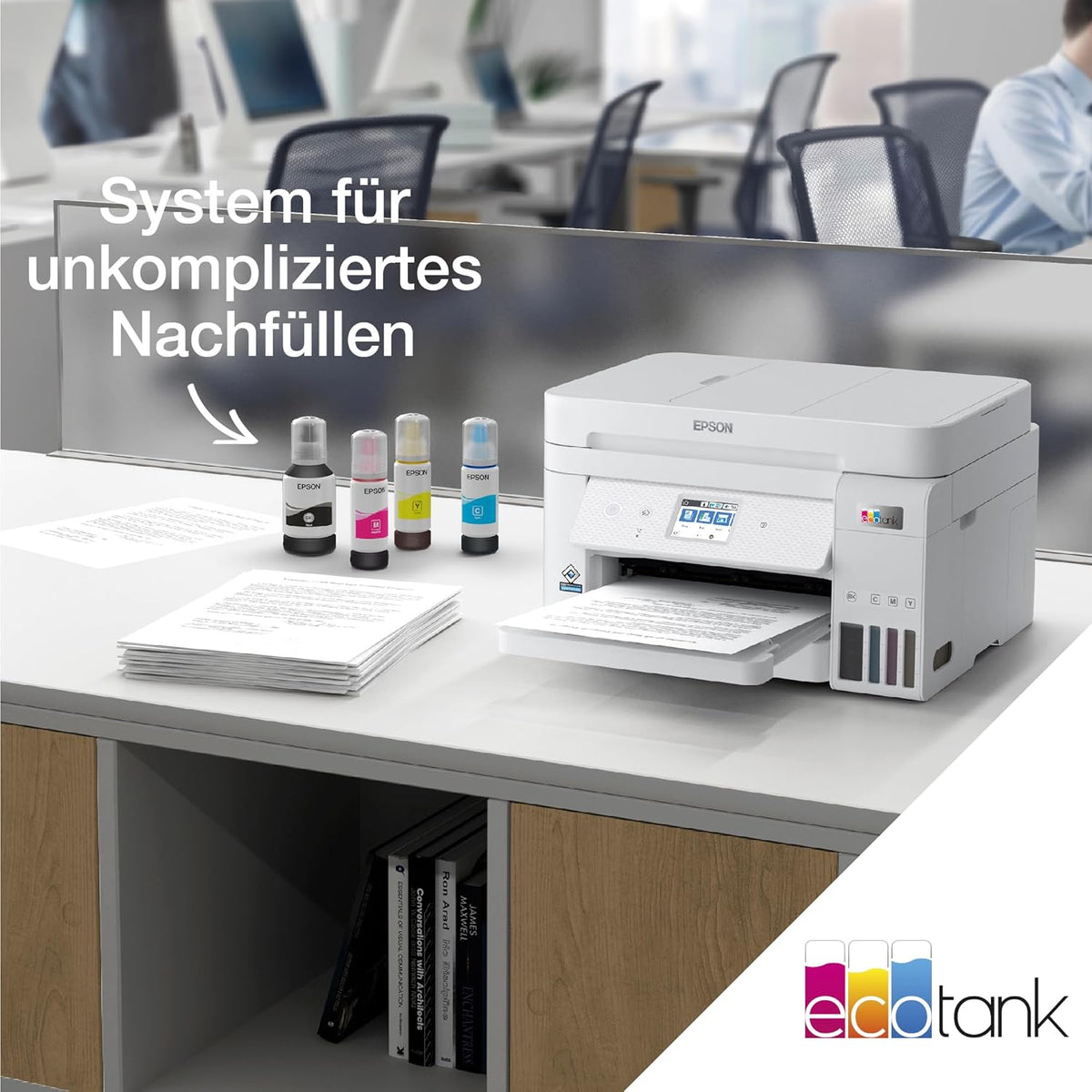 Impresora multifunción de inyección de tinta Epson EcoTank ET-4800 A4 con Wi-Fi, incluye tinta para hasta 3 años