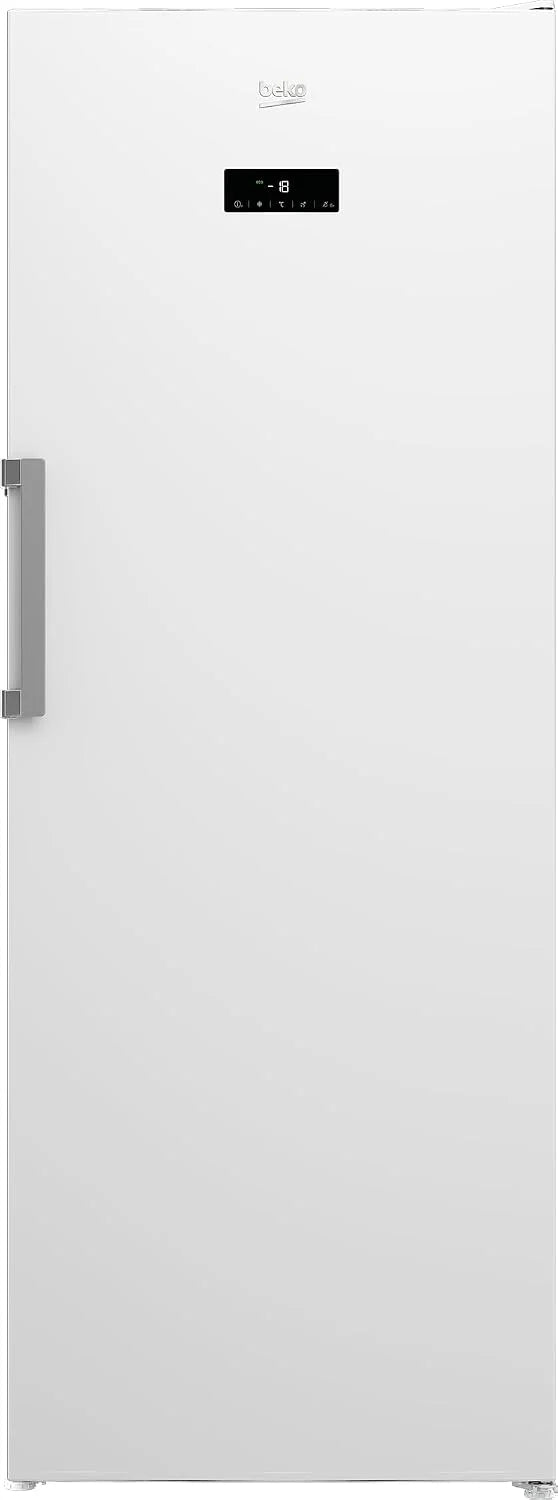 Beko RFNE448E55W zamrażarka, pojemność netto 404 l, No Frost, funkcja szybkiego zamrażania, wielofunkcyjny wyświetlacz, 6 szuflad zamrażarki + 2 przegródki, 36 dB (A), do użytku w pomieszczeniach