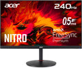 Acer Nitro XV272UW2bmiiprfx, Monitor PC 27" WQHD IPS, 240Hz (2560x1440, 16:9, AMD FreeSync Premium, 1ms (VRB), 400Nits, 2xHDMI 2.0/1xDP 1.4), Soporte Ajustable, Color Negro