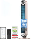 DREO 25dB Ventilador de torre inteligente y silencioso con refrigeración, ventilador de torre WiFi de 106cm compatible con Alexa, oscilación de 90°, control remoto, 9 velocidades, 4 modos, temporizador de 12 horas, control por voz, luz estelar