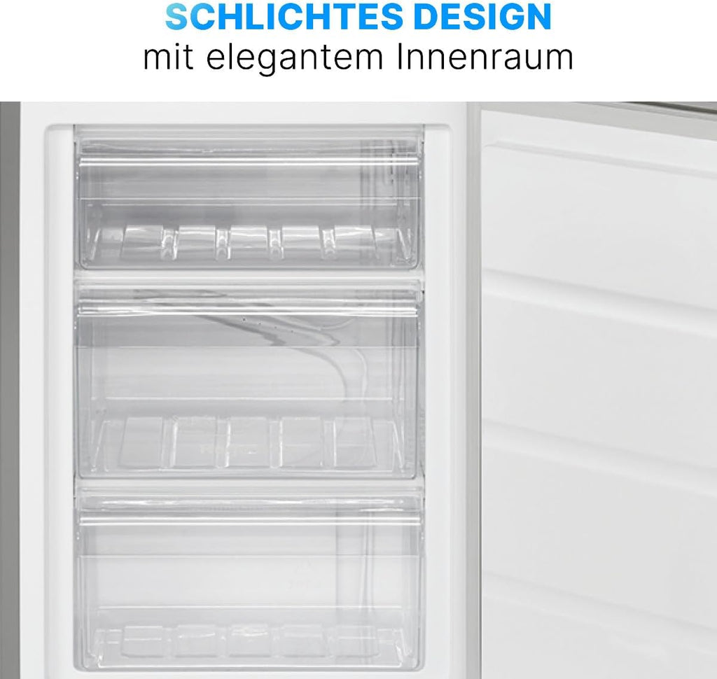 Congelador Bomann® 87 L | Congelador pequeño con rango de temperatura ≤ -18 °C | 3 cajones | Congelador con bisagra de puerta reversible | Congelador pequeño GS 7253 blanco