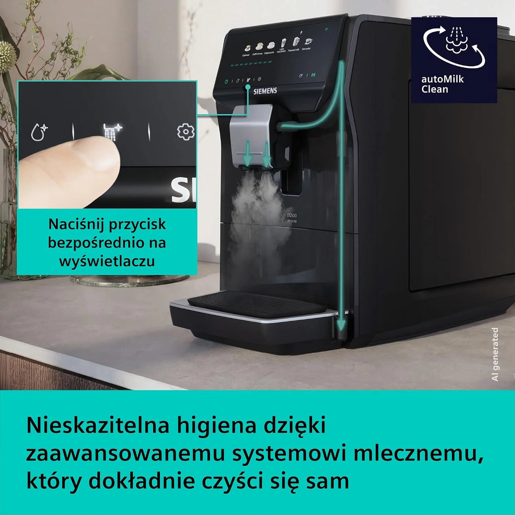 Siemens EQ500 iAroma Ekspres do kawy, TP551E07, czarny