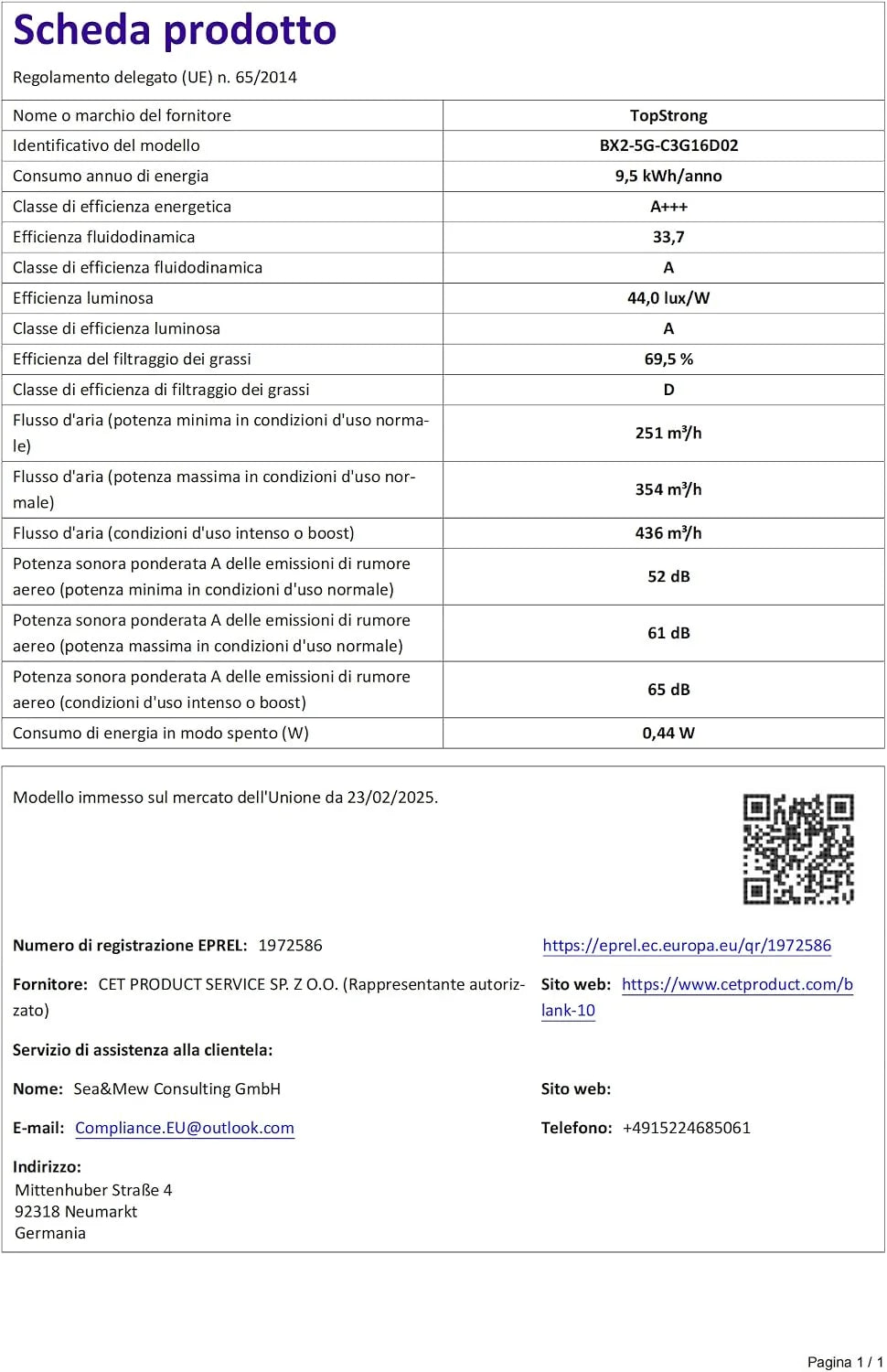 TopStrong Okap kuchenny 60 cm, A+++ okap wyciągowy z obiegiem powietrza wylotowego o mocy 450 m³/h, duża moc ssania, okapy ścienne z filtrem z węglem aktywnym, obsługa dotykowa, 3 stopnie wraz ze