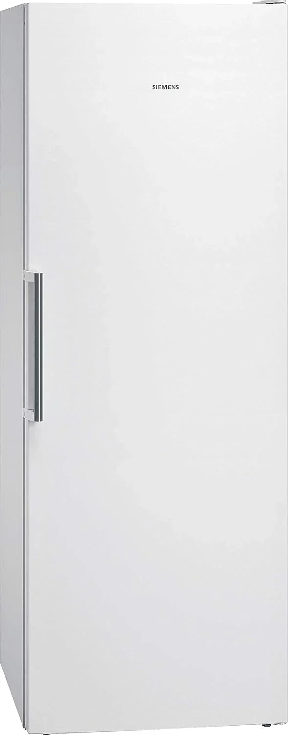 Congelador Siemens GS54NAWCV iQ500, 176 x 70 cm, 327 L, noFrost nunca más volver a descongelar, bigBox espacio para alimentos congelados grandes, varioZone estantes y cajones de cristal flexibles, Blanco