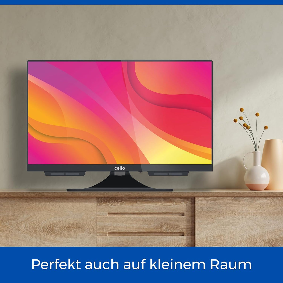 Cello C1924WS Smart TV de 19 pulgadas, 12 V, para autocaravanas y caravanas, televisor de camping con WebOS, Netflix, Bluetooth, triple sintonizador DVB-T2 HD/DVB-S2