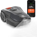 HUSQVARNA Automower Aspire R6V - Robot cortacésped sin cable delimitador, detección de objetos por IA Vision, navegación por GPS, control por aplicación Wi-Fi, patrones de corte sistemáticos, zonas virtuales, hasta 600 m2