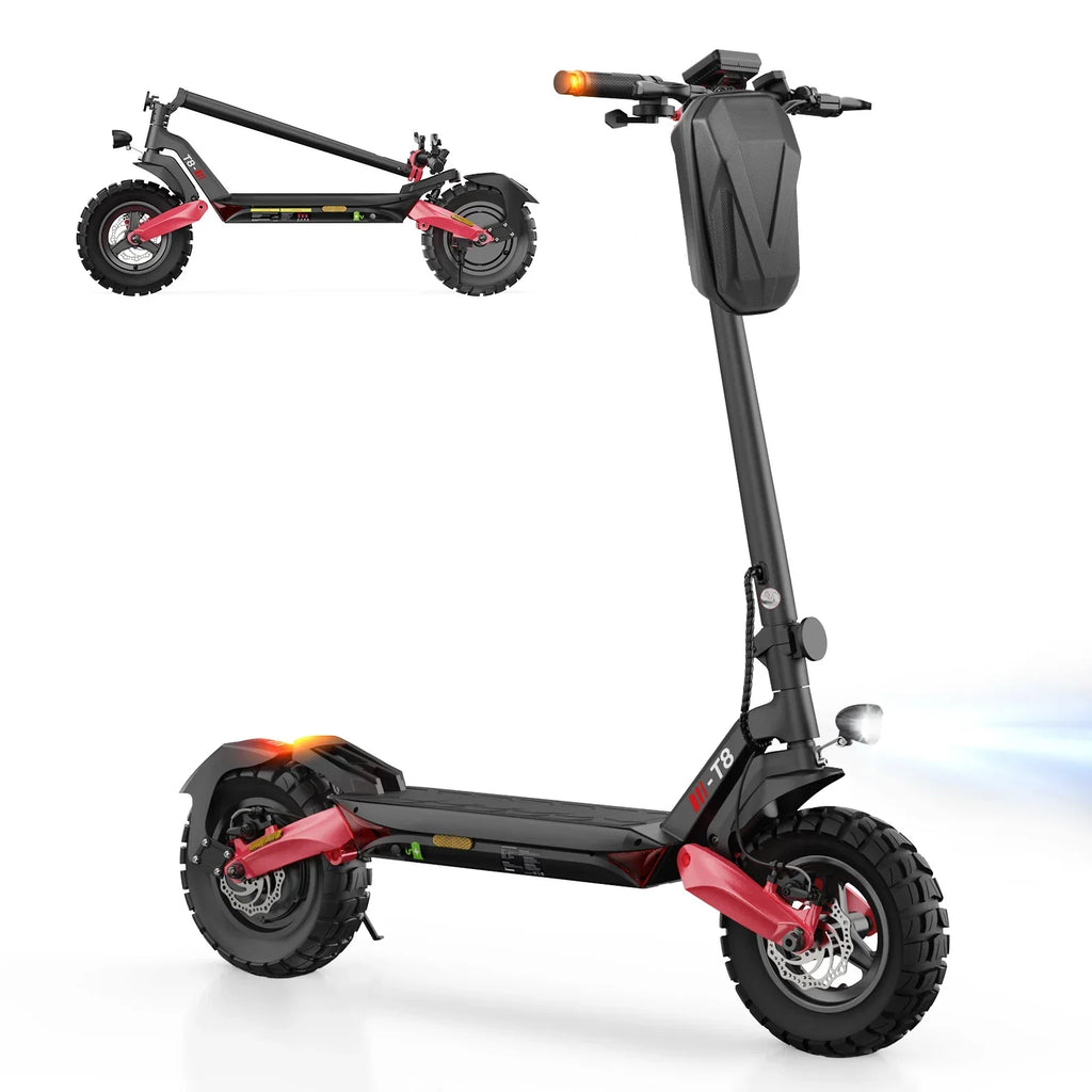 Patinete eléctrico todoterreno T8 con homologación para carretera, motor de 1200 W, autonomía de 100 km (ABE, eKFV)