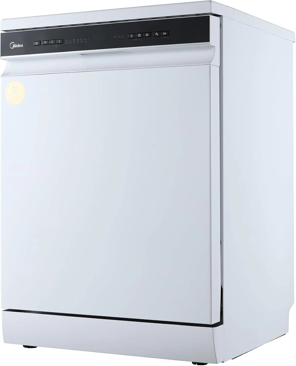 Midea MDWEF1433DW-WE, zmywarka 60 cm, wolnostojąca, 14 nakryć na miary, kosz na sztućce, górny kosz z regulacją wysokości, Aqua-Stop, wybór czasu startu, biała