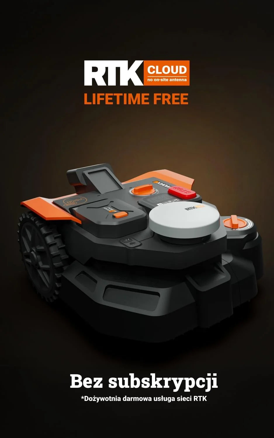 WORX Landroid Vision Cloud WR308E 2WD robot koszący bez kabla ograniczającego do 800 m² (wykrywanie przeszkód AI, nawigacja VSLAM+RTK Cloud, automatyczne mapowanie, aplikacja, Cut-to-zero)