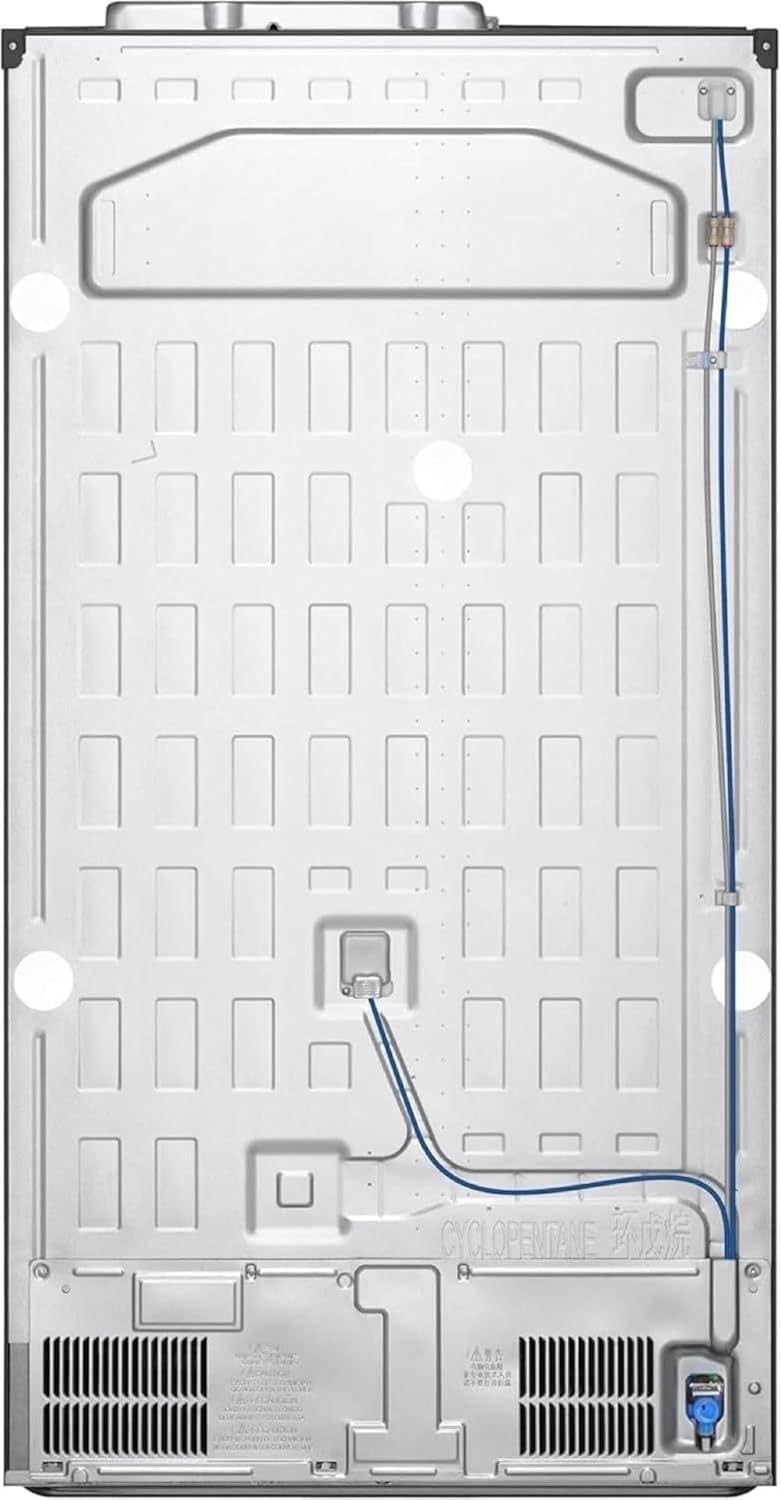 Frigorífico Side by Side LG GSGV81PYLL, Clase E, 635 L, Instaview, frigorífico con congelador, dispensador de hielo, hielo picado y agua, Total NoFrost, compresor Smart Inverter, Wi-Fi