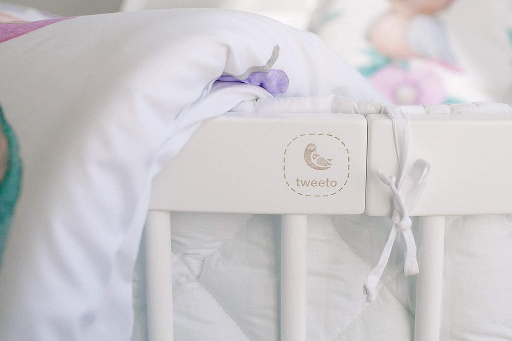 Cuna 7 en 1 tweeto®: cuna de madera evolutiva | cuna de colecho y cuna de barrotes de altura regulable | convertible en cama infantil y parque de juegos (haya natural)