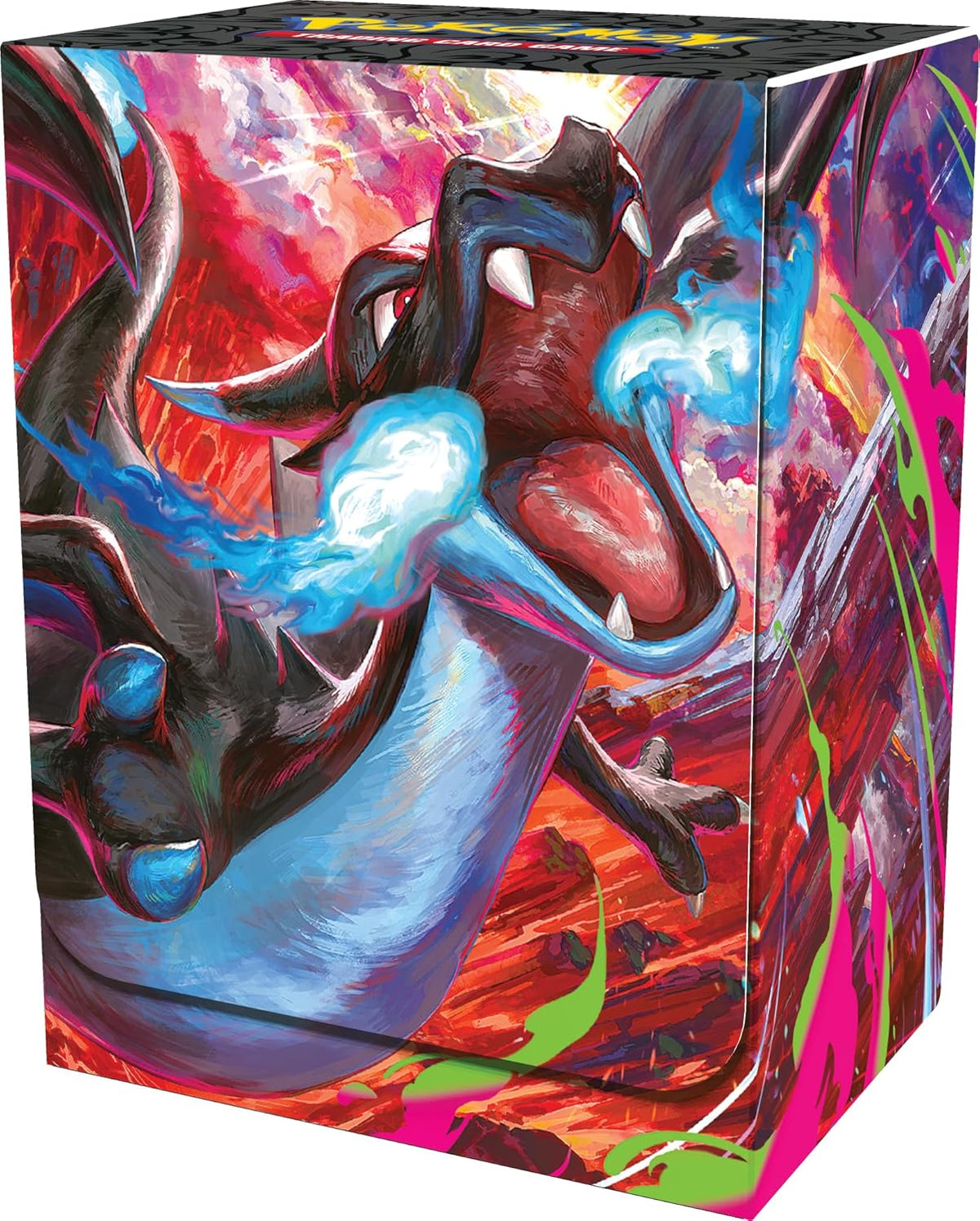 Pokémon: Colección Ultra Premium Mega Charizard X-ex de JCC Pokémon (dos cartas de promoción holográficas, 18 paquetes de mejora y accesorios premium)