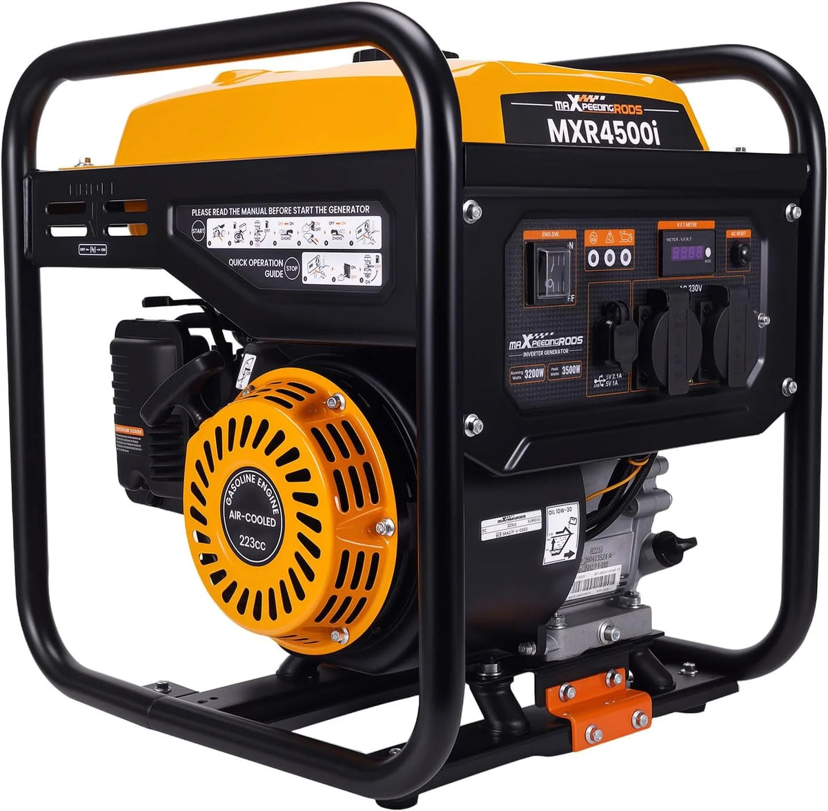 maXpeedingrods Inwerterowy generator prądu 3500 W benzynowy