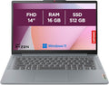 Lenovo IdeaPad Slim 3 14AMN8 - Portátil 14'' FHD (AMD Ryzen 5 7520U, RAM 16GB, SSD 512GB, AMD Radeon 610M Graphics, Windows 11 Home) Teclado AZERTY Francés - Gris