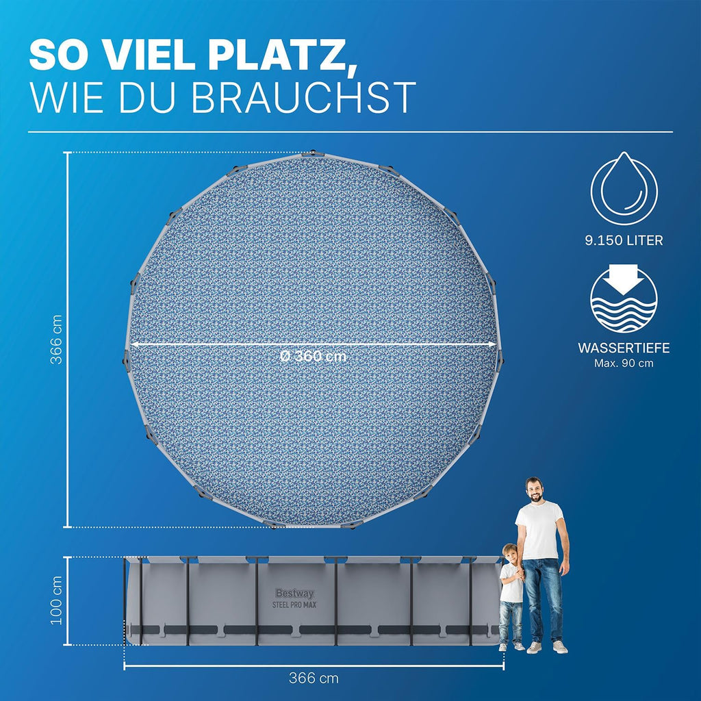 Piscina desmontable Bestway Steel Pro Max 5616B-7 366 x 100 cm