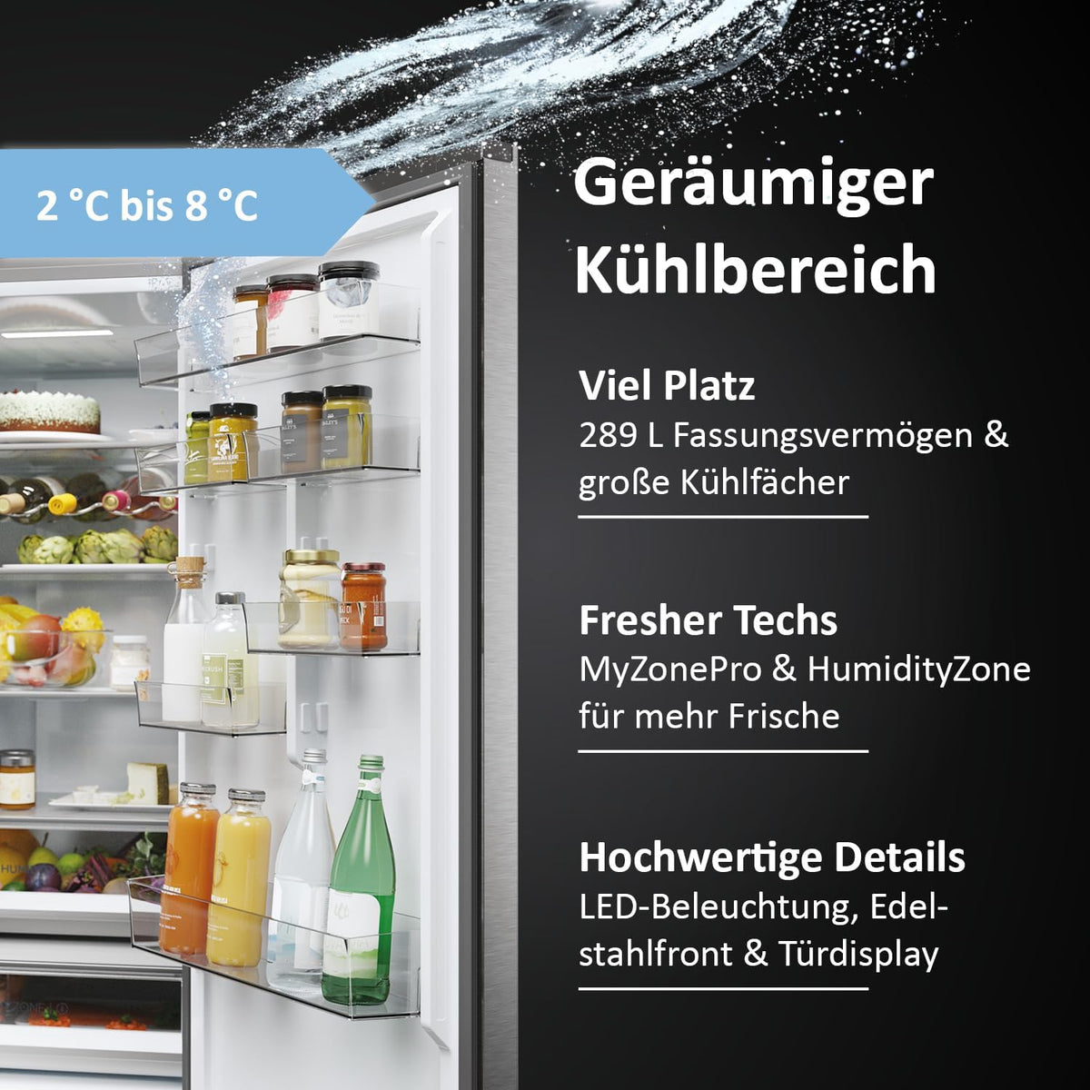 HAIER Refrigerador con congelador inferior HTW5620DNMG