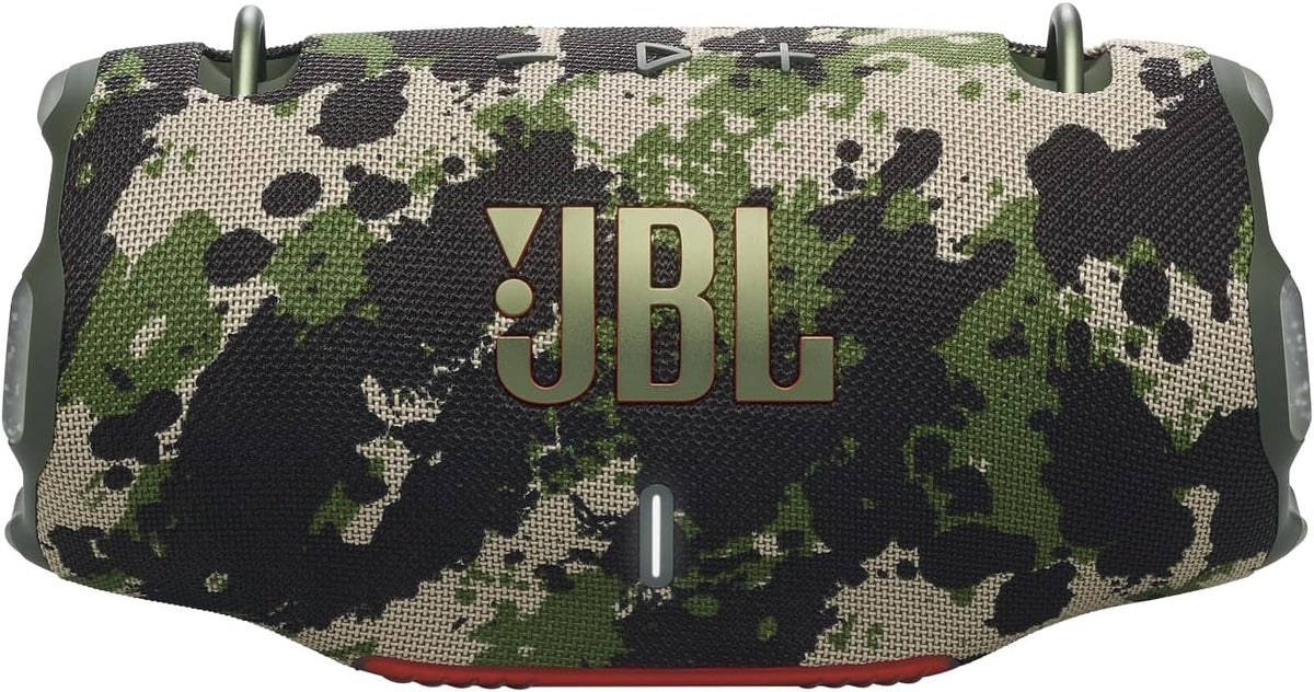 Altavoz JBL Xtreme 4 en camuflaje – Altavoz Bluetooth portátil con graves profundos, mejora de sonido por IA y batería externa integrada – Resistente al agua y al polvo – 24 horas de autonomía