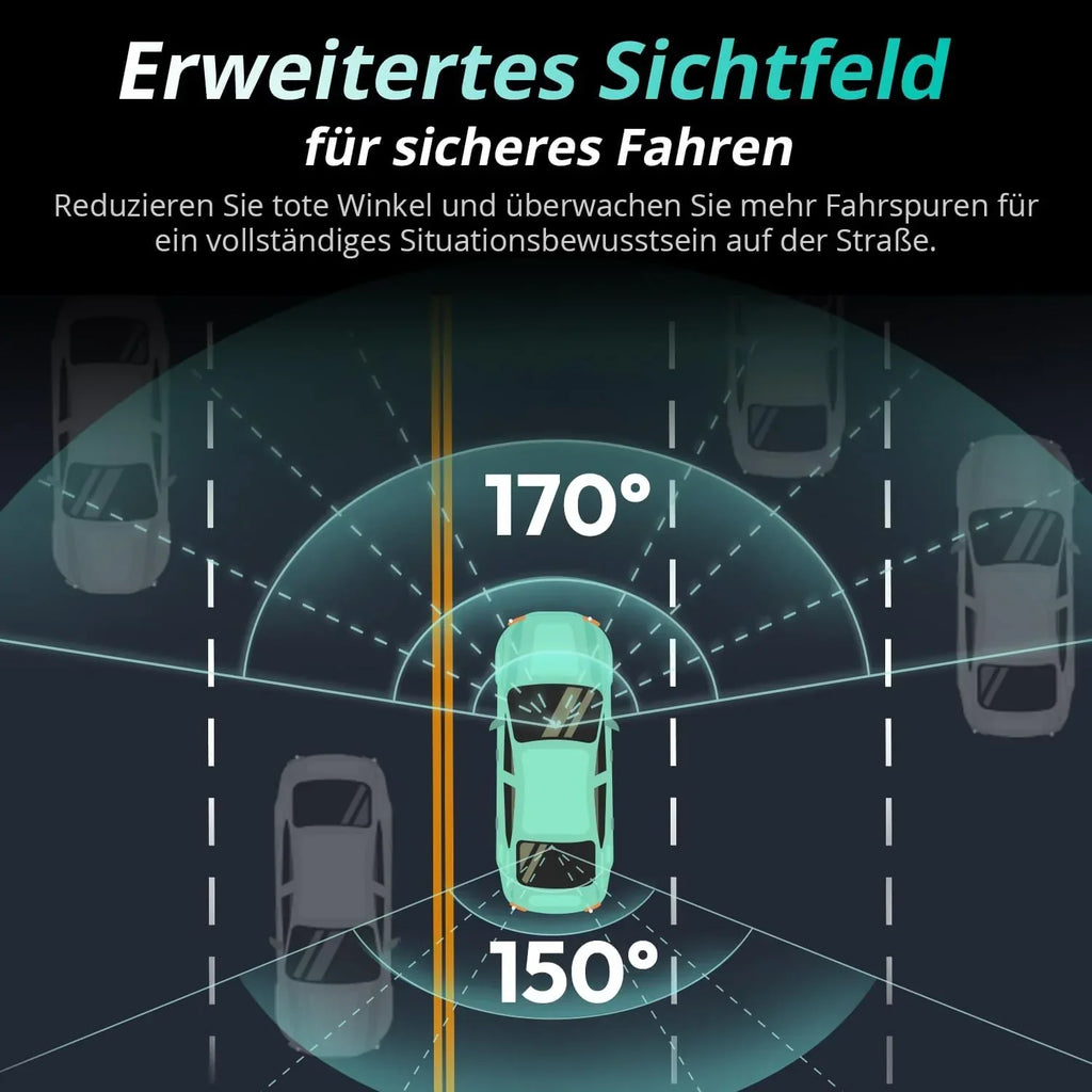 Cámara de salpicadero 4K para coche, doble cámara delantera y trasera con sensor STARVIS 2, WDR, GPS, Wi-Fi, control por voz y tarjeta SD de 64 GB