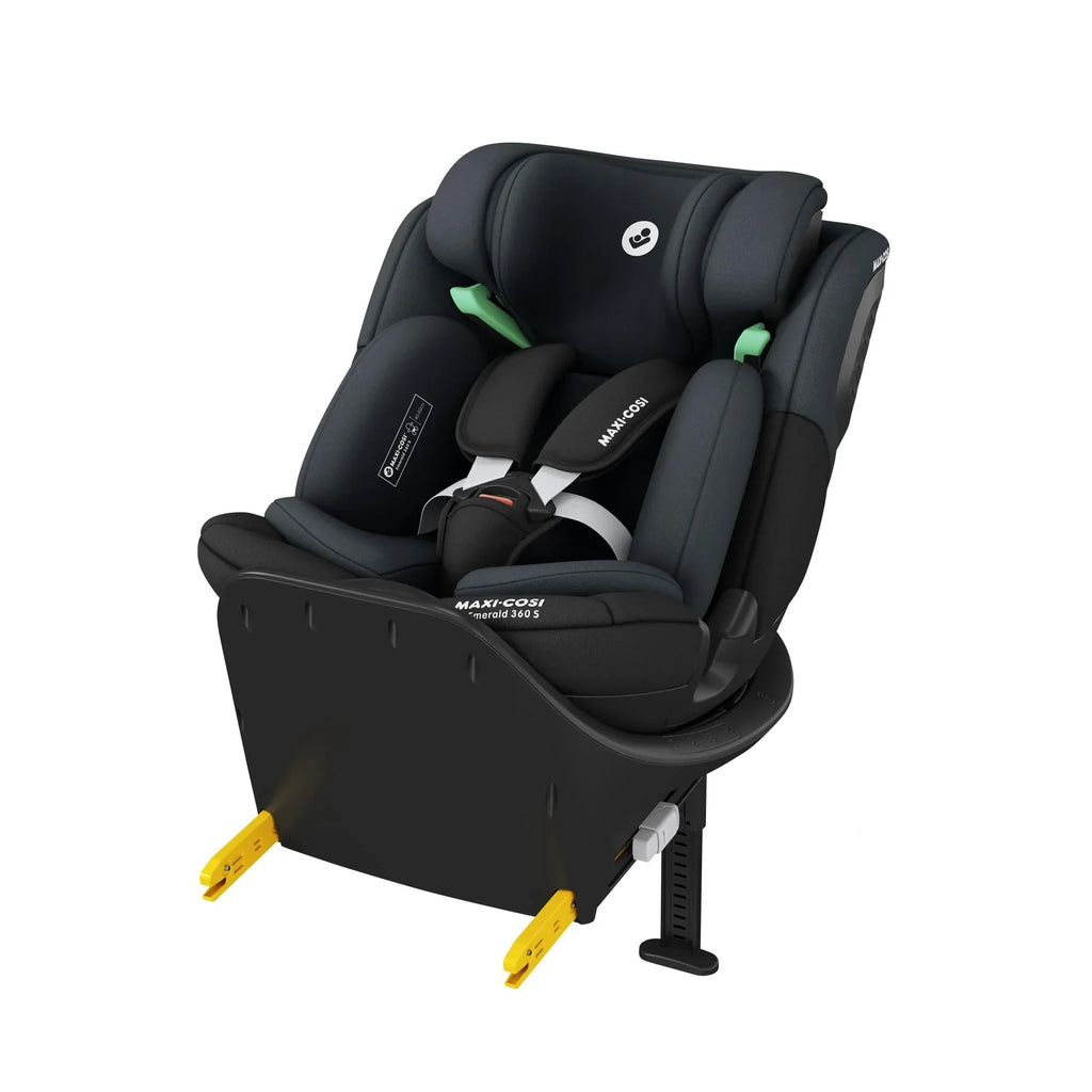 Silla de coche Maxi-Cosi Emerald 360 S i-Size giratoria 360 grados 40-150 cm protección contra impactos laterales G-CELL Tonal Black